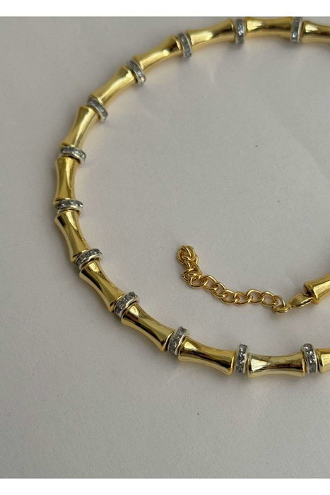 Heliophilia Silver Collar de Latón Dorado Ajustable